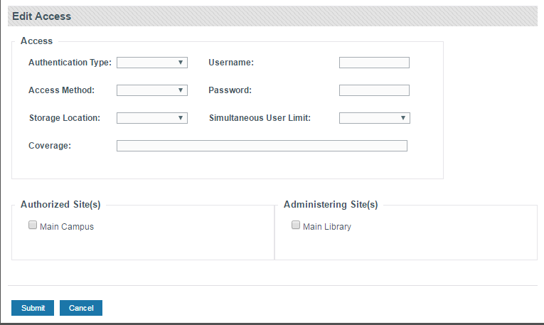 Screenshot of Edit Access