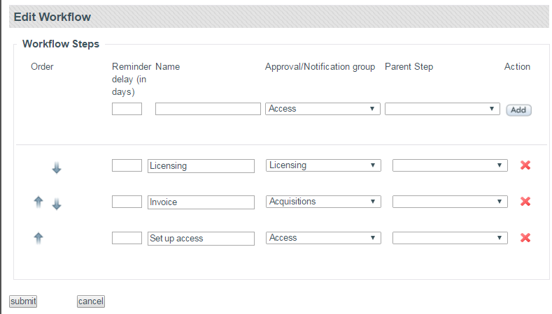 Screenshot of Routing