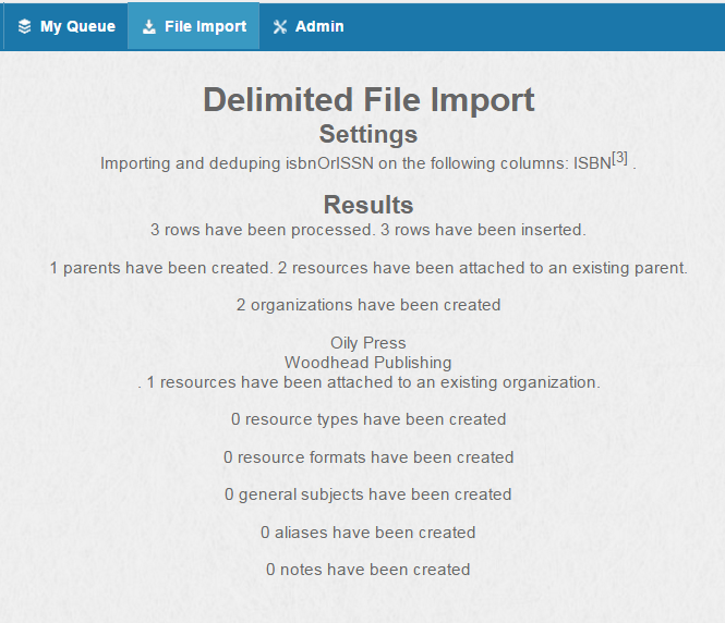 Screenshot of Admin
